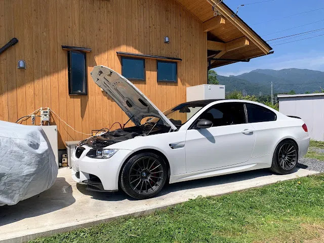 E92M3 全国から北杜市白州町に気持ちを頂きました